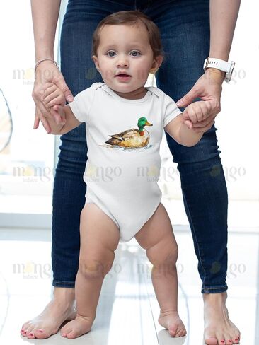 Mallard Wild Duck Baby Bodysuit, Kids & Toddler T-Shirt – Cute Duck Outfit for Boys Girls Animals Clothes in Saudi Arabia