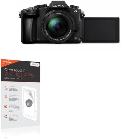 واقي شاشة BoxWave متوافق مع Panasonic Lumix DMC-G85 - ClearTouch مضاد للتوهج (عبوتان)، طبقة رقيقة غير لامعة مضادة لبصمات الأصابع in Kuwait