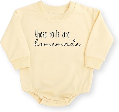 These Rolls Are Homemade Baby Romper, Funny Baby Bodysuit, Cute Baby Clothes in Saudi Arabia