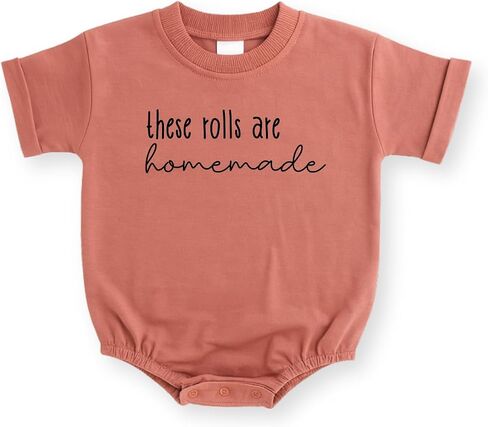 These Rolls Are Homemade Baby Romper, Funny Baby Bodysuit, Cute Baby Clothes in Saudi Arabia