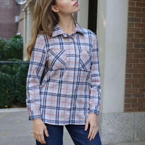 MagnaReady Women’s Adaptive Flannel Shirt with Magnetic Closures in Saudi Arabia