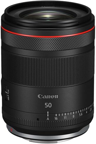 عدسة كانون RF 50 ملم f/1.4 L VCM | L-Series Standard Prime مع فتحة f/1.4 ساطعة وNano USM وتثبيت الصورة | للصور الشخصية وتصوير حفلات الزفاف (6908C002) + حقيبة كتف + بطاقة سعة 64 جيجابايت in Kuwait