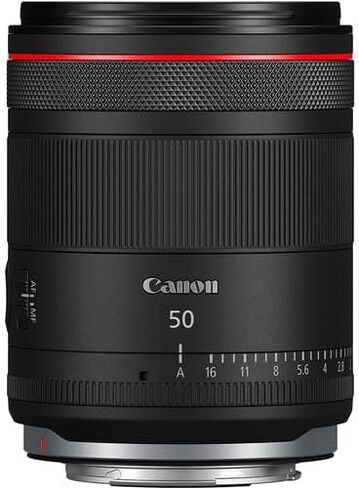 عدسة كانون RF 50 ملم f/1.4 L VCM | L-Series Standard Prime مع فتحة f/1.4 ساطعة وNano USM وتثبيت الصورة | للصور الشخصية وتصوير حفلات الزفاف (6908C002) + حقيبة كتف + بطاقة سعة 64 جيجابايت in Kuwait