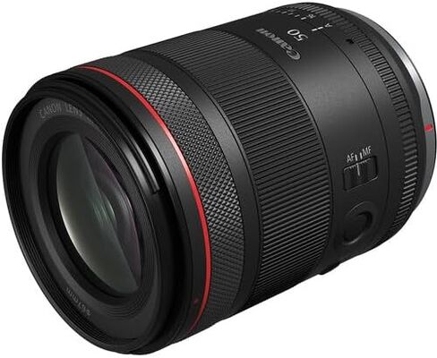 عدسة كانون RF 50 ملم f/1.4 L VCM | L-Series Standard Prime مع فتحة f/1.4 ساطعة وNano USM وتثبيت الصورة | للصور الشخصية وتصوير حفلات الزفاف (6908C002) + حقيبة كتف + بطاقة سعة 64 جيجابايت in Kuwait