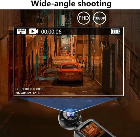 Dpofirs Handheld Camera, 1080P Video Recording with 180 Adjustable Lens, Smart Stabilization for Smooth Footage, Night Mode for Low Light in Saudi Arabia