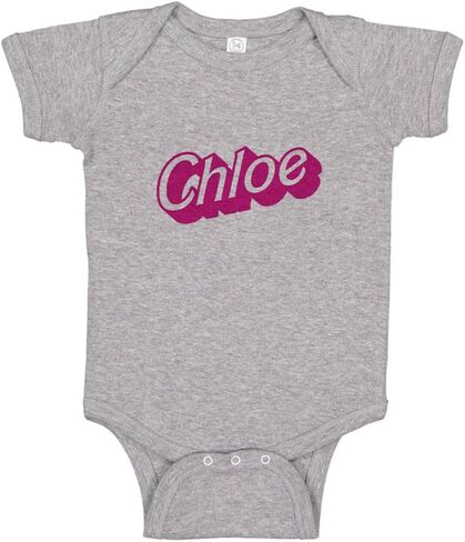 Chloe Doll Font Baby Infant Bodysuit in Saudi Arabia