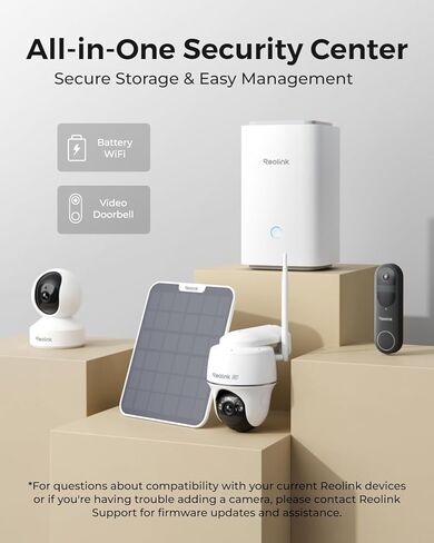 REOLINK Argus PT Ultra Bundle with Argus Eco Ultra and Home Hub, 4K Solar Security Camera Wireless Outdoor, Color Night Vision Outside Home Surveillance, 2.4/5GHz WiFi, No Extra Fee in Saudi Arabia