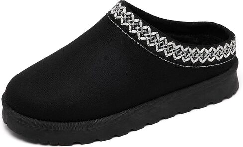 Women's Fuzzy Cozy Warm Slippers Indoor and Outdoor Slip On Cute House Fluffy Clogs in Kuwait