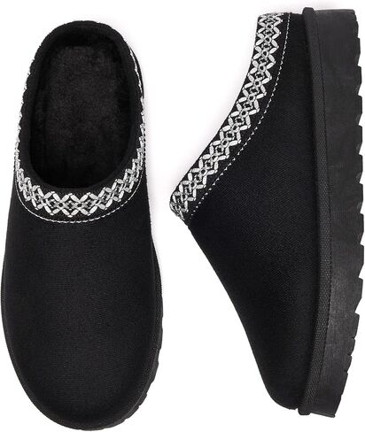 Women's Fuzzy Cozy Warm Slippers Indoor and Outdoor Slip On Cute House Fluffy Clogs in Kuwait