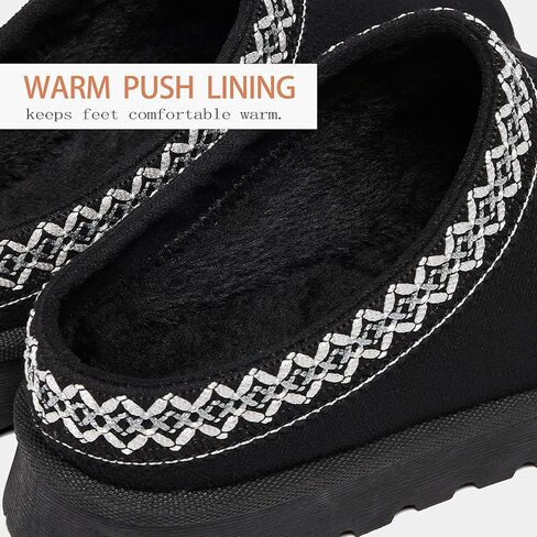 Women's Fuzzy Cozy Warm Slippers Indoor and Outdoor Slip On Cute House Fluffy Clogs in Kuwait