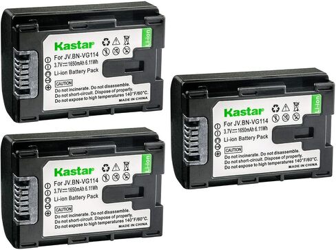 Kastar قطعة واحدة لاستبدال البطارية لـ JVC GZ-EX515 GZ-EX555 GZ-EX555BU GZ-EX575 GZ-GX1 GZ-GX1BU GZ-GX3 GZ-GX8 GZ-HD500 GZ-HD500BU GZ-HD500BUS GZ-HD500SEK GZ-HD500SEU GZ-HD500U GZ-HD510 GZ-HD520 in Saudi Arabia