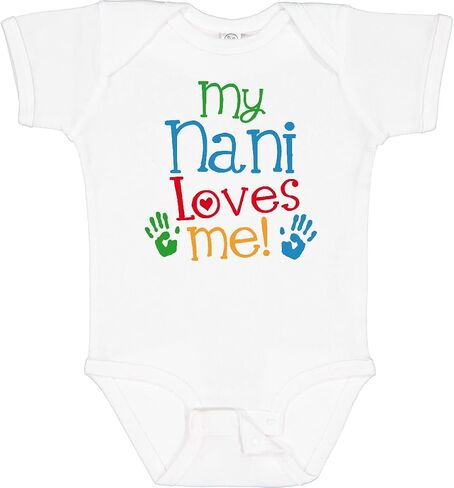 inktastic My Nani Grandma Loves Me Baby Bodysuit in Saudi Arabia