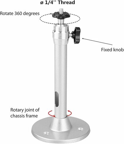 Wall Mount Metal Ceiling Projector 6mm Thread 21cm Bracket Rotatable in Saudi Arabia
