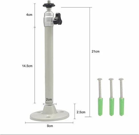 Wall Mount Metal Ceiling Projector 6mm Thread 21cm Bracket Rotatable in Saudi Arabia