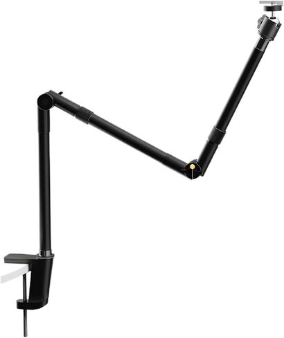 Flexible Three-Section Metal Desktop Stand 2kg Load-Bearing with Ball Head Long arm Camera Aluminum Stand in Saudi Arabia