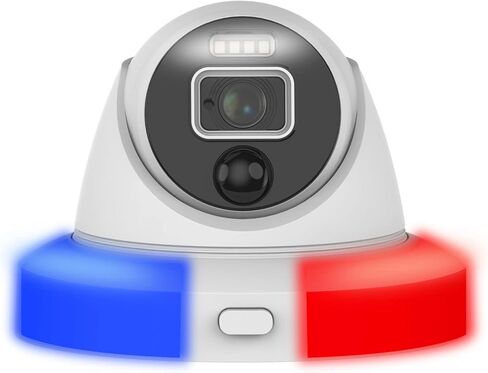 Swann Add-On DVR Flashing Light Dome Security Camera with Sensor Spotlight,1080p Full HD Video,Indoor or Outdoor Design Plus True Detect Heat and Motion Detection for Home Surveillance (Renewed) in Saudi Arabia