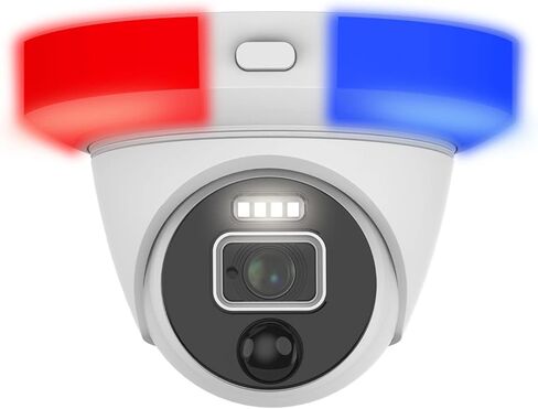 Swann Add-On DVR Flashing Light Dome Security Camera with Sensor Spotlight,1080p Full HD Video,Indoor or Outdoor Design Plus True Detect Heat and Motion Detection for Home Surveillance (Renewed) in Saudi Arabia
