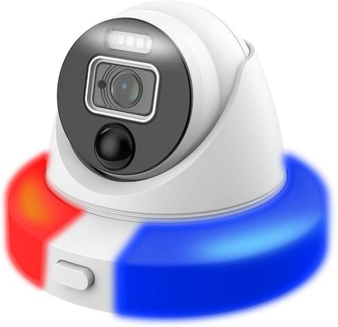 Swann Add-On DVR Flashing Light Dome Security Camera with Sensor Spotlight,1080p Full HD Video,Indoor or Outdoor Design Plus True Detect Heat and Motion Detection for Home Surveillance (Renewed) in Saudi Arabia