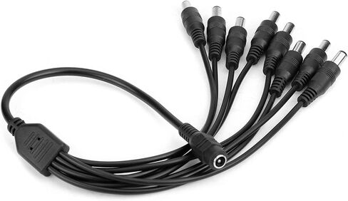 aqxreight DC 12V Female to 8 Male Power Supply Splitter Cable Adapter Converter for CCTV Camera Female to 8 Male Splitter to 8 Power Splitter to 8 CCTV Splitter Power Splitter Cable CCTV in Saudi Arabia