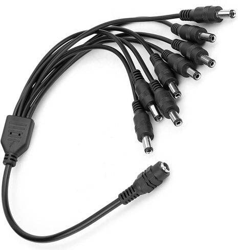 aqxreight DC 12V Female to 8 Male Power Supply Splitter Cable Adapter Converter for CCTV Camera Female to 8 Male Splitter to 8 Power Splitter to 8 CCTV Splitter Power Splitter Cable CCTV in Saudi Arabia