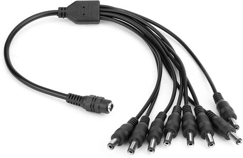 aqxreight DC 12V Female to 8 Male Power Supply Splitter Cable Adapter Converter for CCTV Camera Female to 8 Male Splitter to 8 Power Splitter to 8 CCTV Splitter Power Splitter Cable CCTV in Saudi Arabia