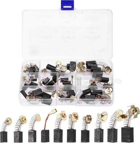 MECCANIXITY CB411 Carbon Brushes Set Replaces 10 Sizes for Most Power Tools Electric Hammer Drill Motor Circular Saws Replacement Part in Saudi Arabia