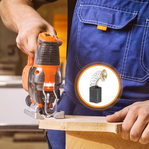 MECCANIXITY CB411 Carbon Brushes Set Replaces 10 Sizes for Most Power Tools Electric Hammer Drill Motor Circular Saws Replacement Part in Saudi Arabia