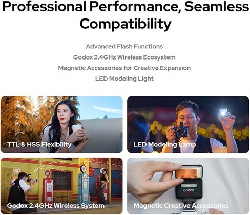 Godox IT32 TTL Camera Flash for Canon, Sony, Nikon, Fuji, Olympus Camera, Tochscreen Speedlight, 2.4G Wireless, GN18, Recycle Time 1.5s, Magnetic Interface, Off Camera Flash for Wedding, Portrait in Saudi Arabia