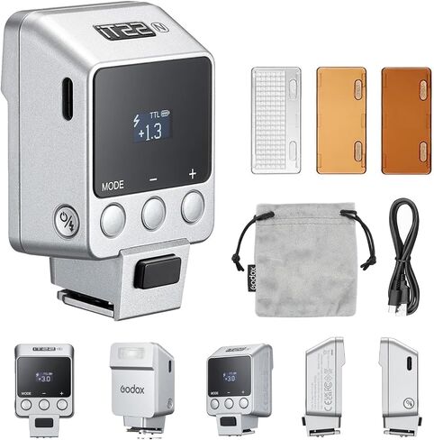 فلاش كاميرا GODOX iT22N صغير مع قياس تلقائي TTL IT22N لفلاش Nikon TTL 1.5 ثانية لإعادة التدوير 700 ومضة بطارية ليثيوم مدمجة مع مرشحات ناشر مغناطيسية متوافقة مع كاميرا نيكون in Saudi Arabia
