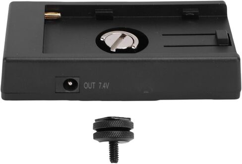 لوحة محول البطارية EBTOOLS NP F، لبطارية NP F970 F750 F570 F550، مع ضوء مؤشر LED، برغي 1/4 بوصة أو حامل الحذاء الساخن، وسادة سيليكون خلفية مضادة للانزلاق in Kuwait