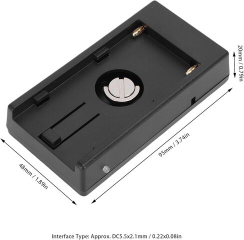 لوحة محول البطارية EBTOOLS NP F، لبطارية NP F970 F750 F570 F550، مع ضوء مؤشر LED، برغي 1/4 بوصة أو حامل الحذاء الساخن، وسادة سيليكون خلفية مضادة للانزلاق in Kuwait