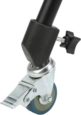 CHICIRIS Durable Iron and Plastic Light Stand Caster Wheel Set, 22mm Locking Wheel Set with Brake, 3-Piece for Photography Studio Video in Saudi Arabia