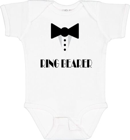 inktastic Ringbearer Mock Tux Wedding Tuxedo Baby Bodysuit in Saudi Arabia