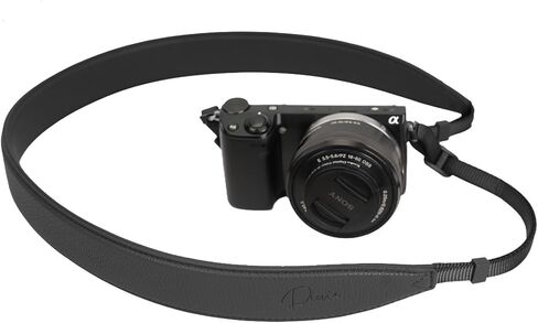 حزام كاميرا عريض 1.3 بوصة، حزام كاميرا عصري من جلد البولي يوريثان لكاميرات Sony/Nikon/Canon/Minolta/Panasonic/SLR/DSLR in Kuwait