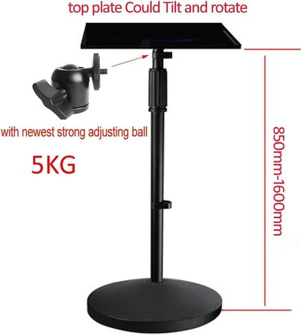 T3-60120 20kg 5kg 600-1200MM Height Adjustable Projector Tripod Floor Stand with Tray 34 * 24cm Large Base(T5-60120) in Saudi Arabia
