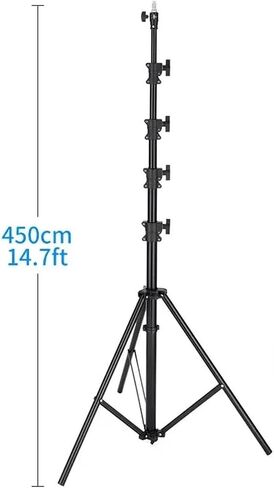 Professional 4.5m Heavy Duty Air Cushion Light Stand Photography Studio Kit Aluminum Adjustable Photography Tripod in Saudi Arabia
