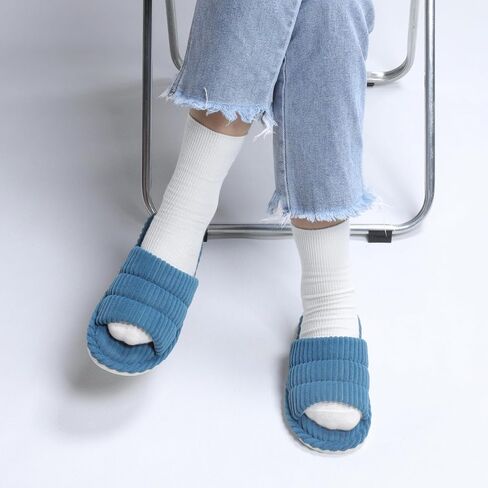 Slippers for Women House Slippers for Women Corduroy Indoor Slippers in Saudi Arabia
