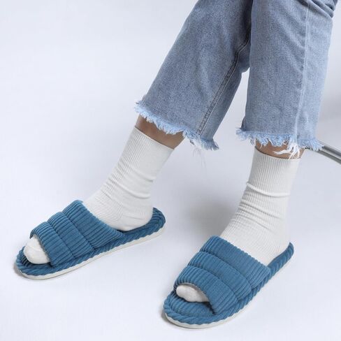 Slippers for Women House Slippers for Women Corduroy Indoor Slippers in Saudi Arabia
