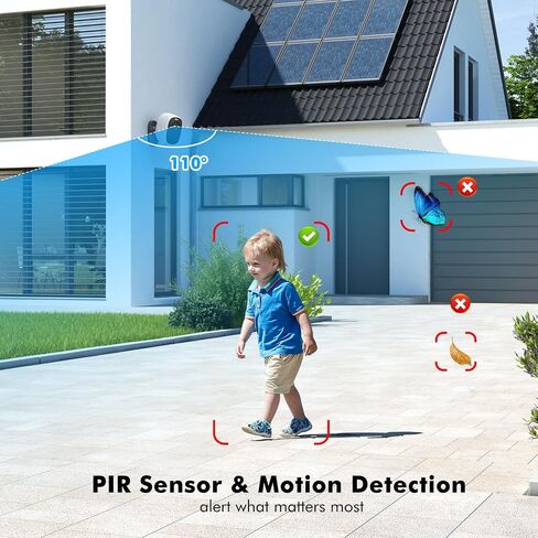 2K Wireless WiFi Surveillance Camera Battery, 4MP Indoor Camera with Magnetic Base, Colour Night Vision, AI & PIR Motion Detection, Two-Way Audio, IP65 Waterproof in Saudi Arabia