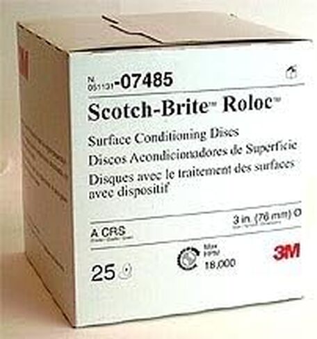 Scotch-Brite Roloc Surface Conditioning Disc, Coarse grit, 3 in, 07485 (25/Pack) in Saudi Arabia