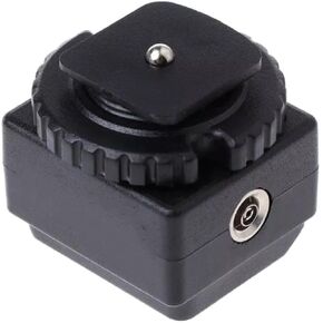 Camera Flash Hot Shoe Converter Adapter with PC Sync Socket Support Exit Flash Suitable for Canon Camera in Kuwait