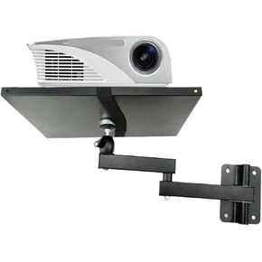 LCD-122PR-2 Universal Projector Wall Mount Bracket Full Motion 360 Rotation Tilt 8kg with Plate Soft Arm Foldable in Saudi Arabia