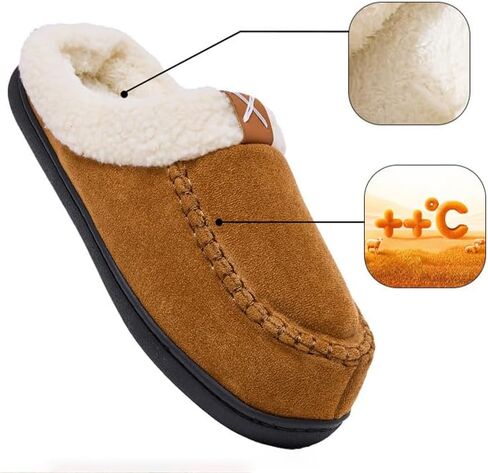 Women Slippers Memory Foam Fuzzy Slippers Warm Cozy House Shoes Indoor Outdoor Wear Winter in Saudi Arabia