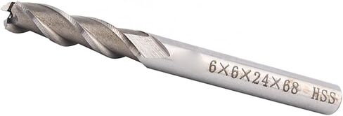3 Flute HSS & Aluminium Extra 6mm End Mill Milling Cutter CNC Bit Extended in Saudi Arabia