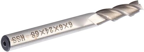 3 Flute HSS & Aluminium Extra 6mm End Mill Milling Cutter CNC Bit Extended in Saudi Arabia