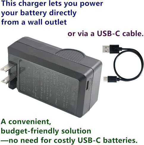 Kastar AC & USB-C Battery Charger, Compatible with Canon BP-820 BP-828, XA10 XA20 XA25 XA30 XA35 XA40 XA45 XA50 XA55, VIXIA HF G21 G30 G40 G50 G60, XF400 XF405, CG-800 Charger in Saudi Arabia