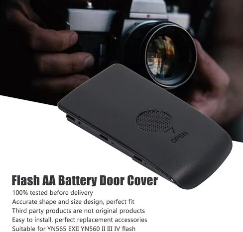 فلاش AA غطاء باب البطارية استبدال غطاء مقصورة البطارية ل YN565 EXII YN560 II III IV Flash in Saudi Arabia