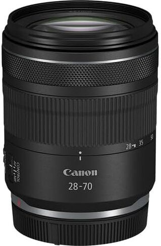 Canon RF 28-70mm f/2.8 is STM Lens | Standard Zoom with Bright f/2.8 Aperture, Image Stabilization & Smooth STM Autofocus | for Portraits, Weddings, & Travel Photography (6535C002) + Bag + 64GB Card in Saudi Arabia