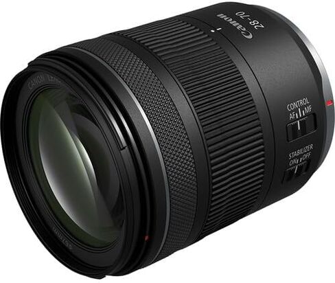 Canon RF 28-70mm f/2.8 is STM Lens | Standard Zoom with Bright f/2.8 Aperture, Image Stabilization & Smooth STM Autofocus | for Portraits, Weddings, & Travel Photography (6535C002) + Bag + 64GB Card in Saudi Arabia