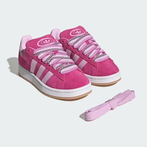 حذاء adidas Originals للسيدات Campus 00S، شبه شفاف فوشيا/أوركيد فيوجن/أبيض سحابي، US 9 W in Saudi Arabia